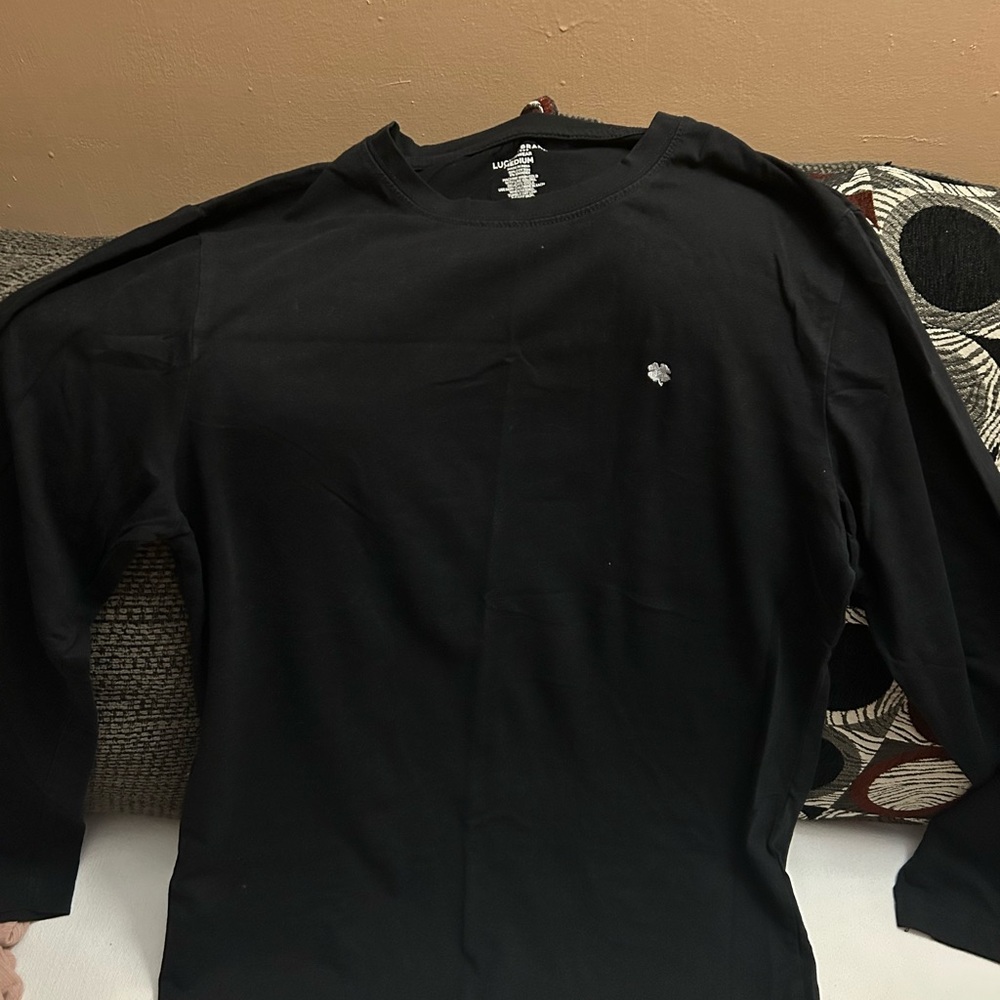 Lucky Brand Black Long Sleeve Tee